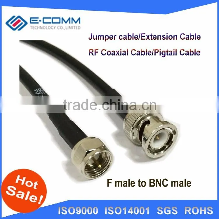 Hot sale!!BNC male to UHF male PL259 RF pigtail cable RG58 20inch for wireless router