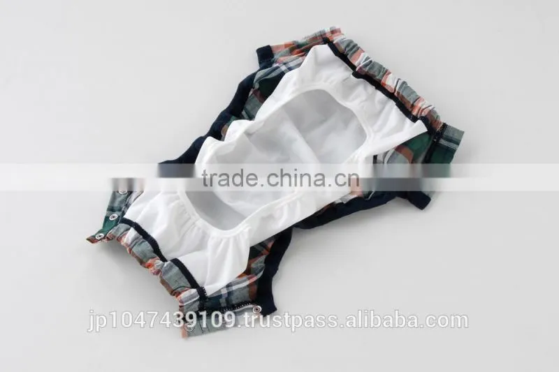 made in Japan products high quality cool check pattern cloth nappies baby diapers wholesale for hot selling item