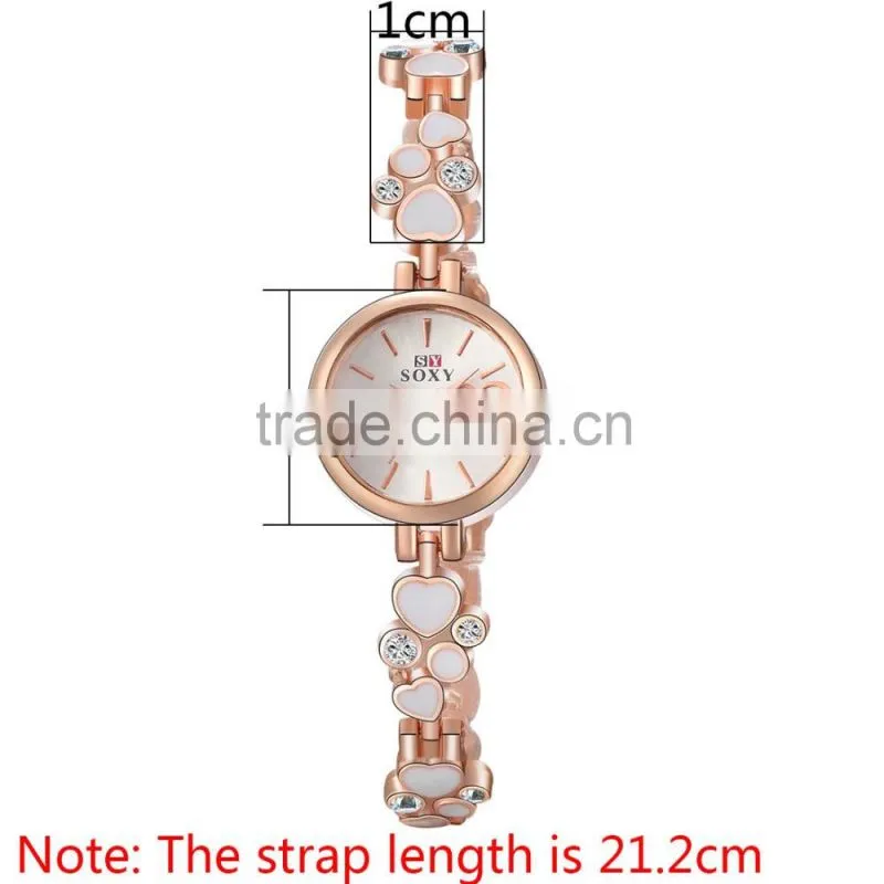 2016 youthy fashion cheap crystal stone velentine branded watches for women wholesale