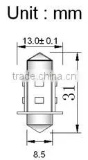 mini 31mm 8-SMD 3528 LED Festoon Lamp for small nav light fixtures