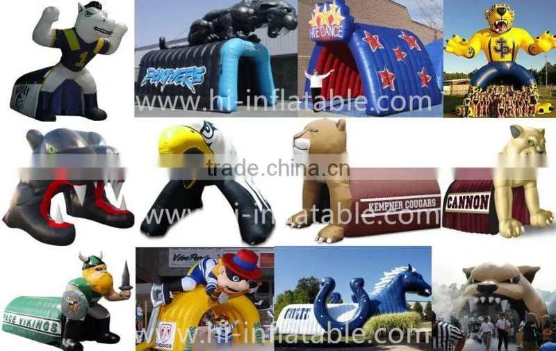 event sport decorative inflatable helmet tunnel