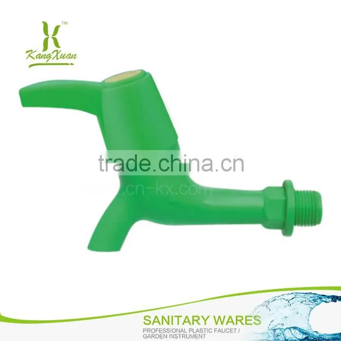 Green ABS Plastic Garden Bibcock water tap for india market KX81061