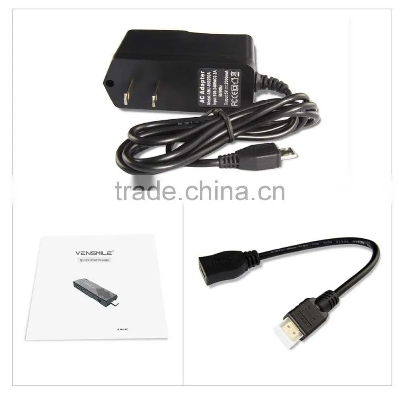 Vensmile i8 Cherry Trail Z8300 2+32gb mini pc dual wifi Vensmile win10 Intel mini pc tv stick