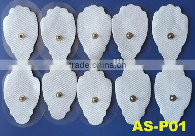 reusable snap electrode pads for tens massager