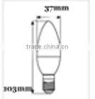 Keen price topping design 3W E14 Ceramic frosted LED light AC110V AC220V candle bulbs Epistar chip