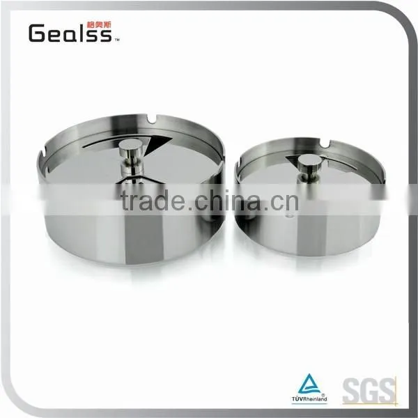 Advanced Lidded Ash Holder Stainless Steel Ashtray