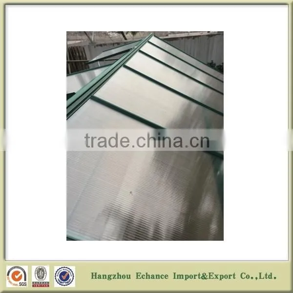 Outdoor greenhouse plastic film aluminum alloy frame with five rooms for flower plant