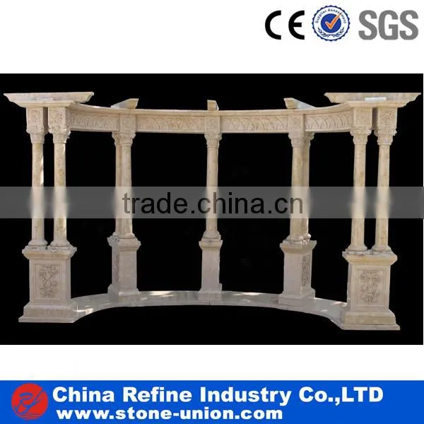 Carved Natural stone Marble Gazebos
