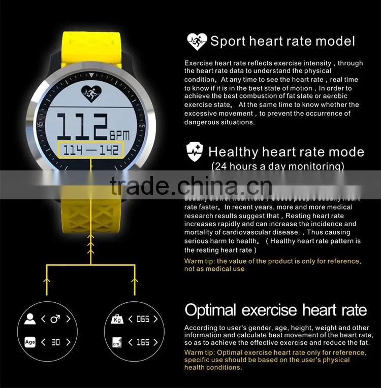 Nordic Version4.0 IP68 waterproof heart rate testing touch screen sportwatch