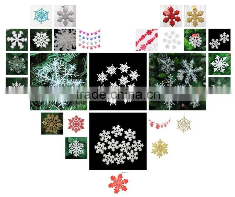 acrylic light hanging Christmas tree snowflake decoration