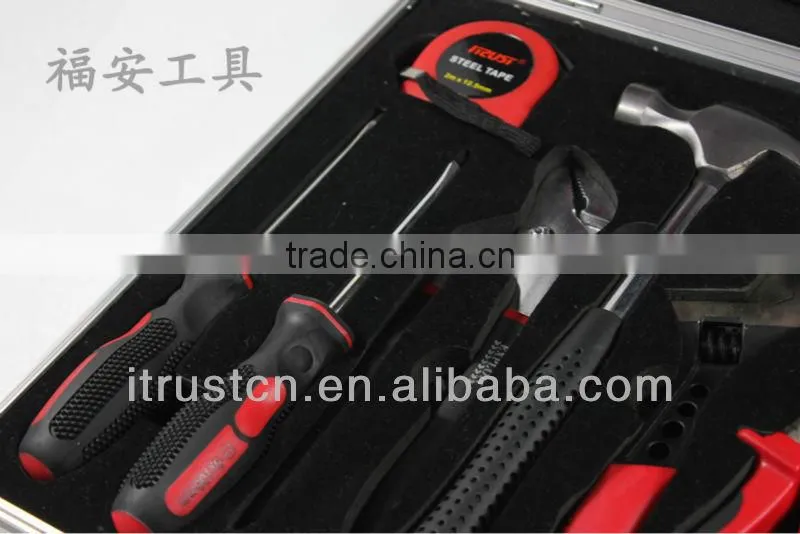 22pcs High grade aluminum box household combination hand tools set