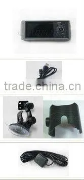 dual view car camera buit in gps