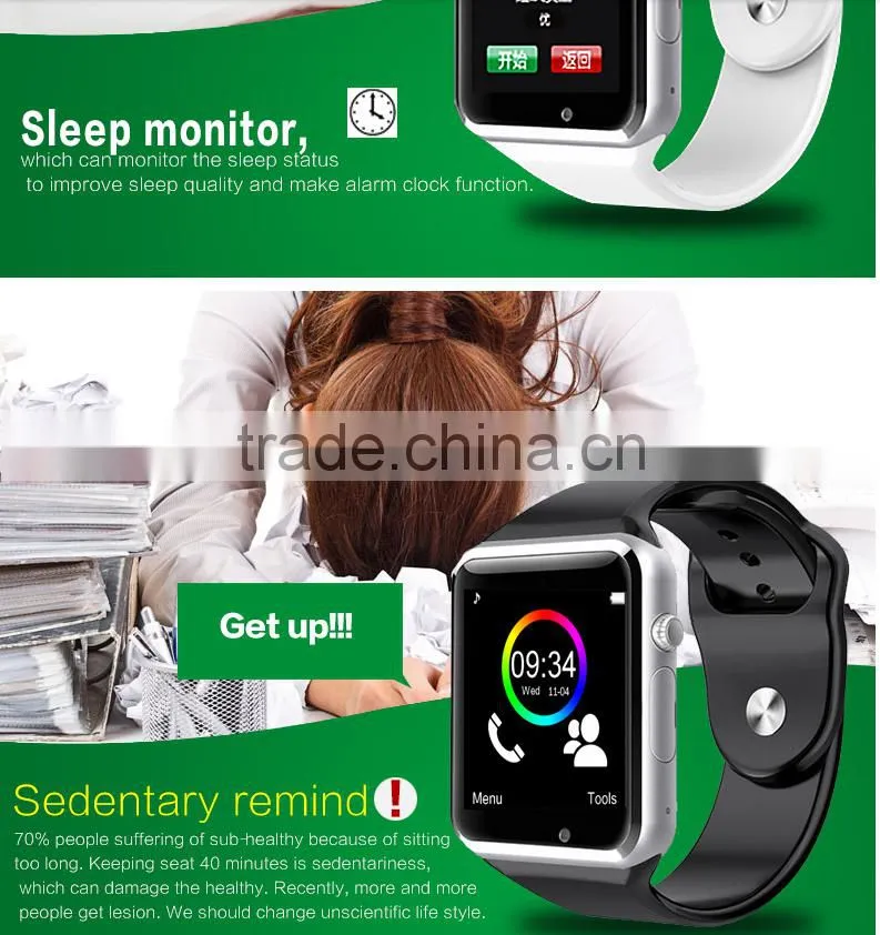Hot sales product smart watch a1 with good quality and camera