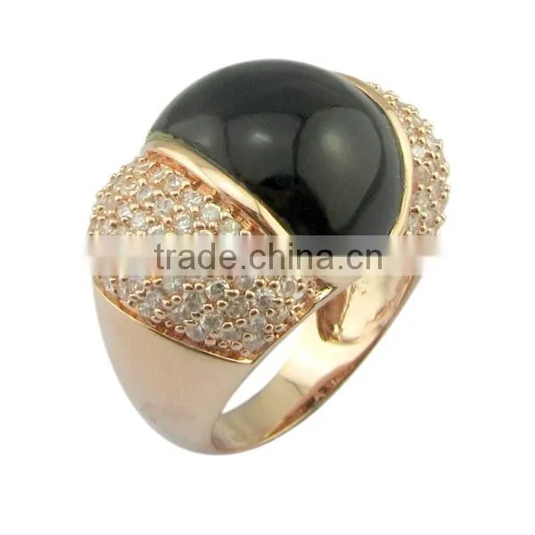 big black stone jewelry silver ring