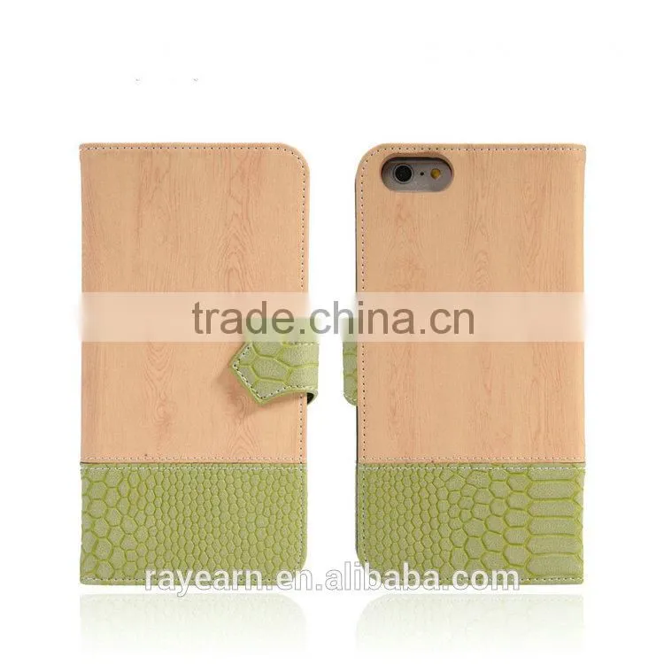 For i6 Leather mobile phone case support customized size leather case