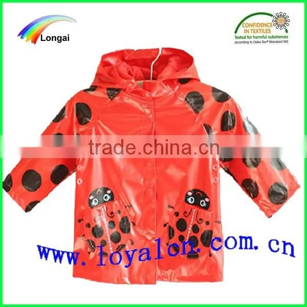 children waterproof yellow clear plastic jacket