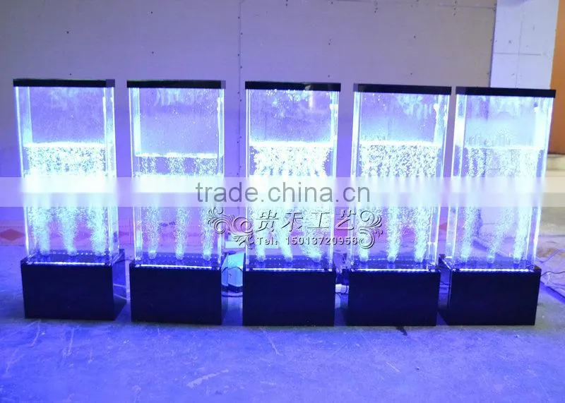 Indoor decoration water bubble wall with colors changing