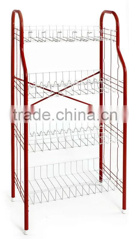 Deluxe 4-Tier metal kitchen dish holder stand