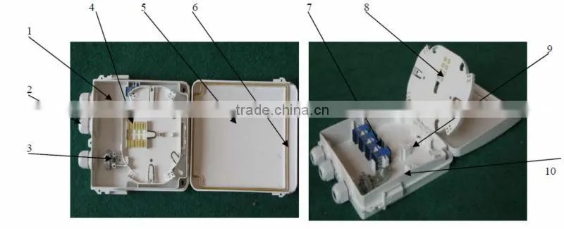 Optic Terminal Box with insert the pigtails of splitter