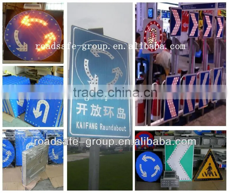 Solar Traffic Warning Sign with super brightness led