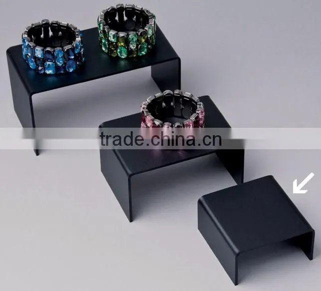 black acrylic table stand up advertising stand