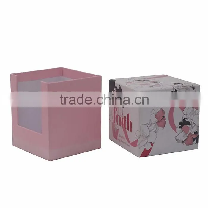 Custom black mini cardboard box with window