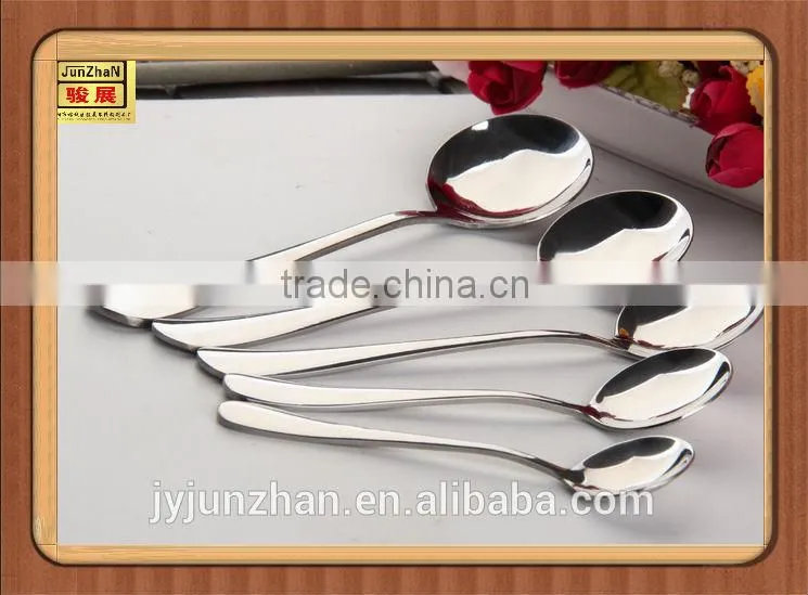 Cutlery round spoon with round shape and nice polishing for home-using or restaurant using