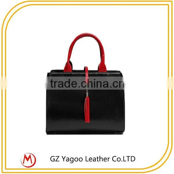 fashion high quality big simple smooth black felt tote bag supplier