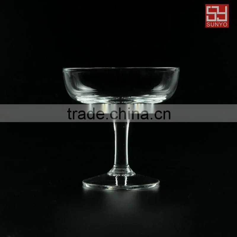 Sodalime Clear transparent leadfree customized size margaret glass cup high quality handmade mouthblown
