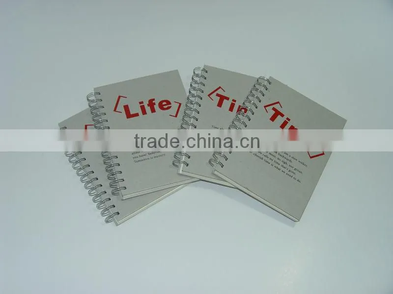eco-friendly hardcover spiral notebook