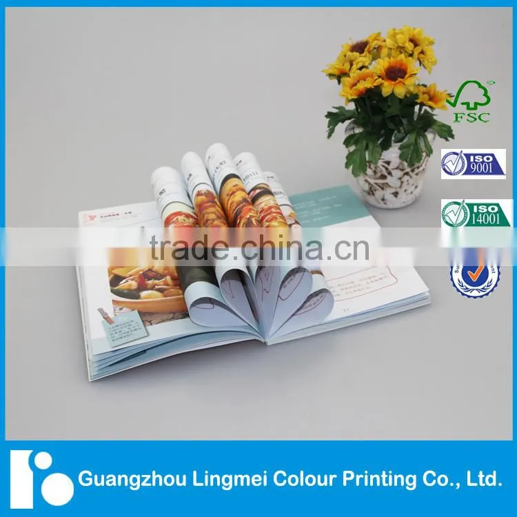 Quality Custom Color Softcover CookBook Professional Printing in China