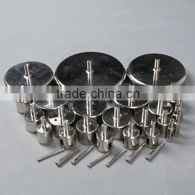 reliable supplier 5mm-120mm sintered sharp&wear-resisting diamond glass drill bit for glass hole drilling