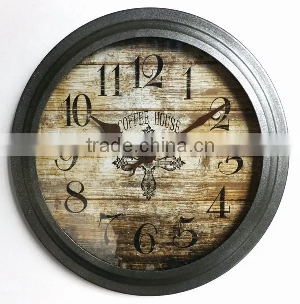 Dia 53 cm country style Round Metal Wall Clock,