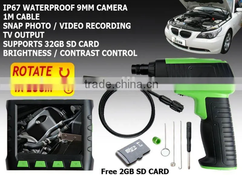 3.5" Wireless TFT LCD Zoom Rotate Inspection Camera Borescope Endoscope