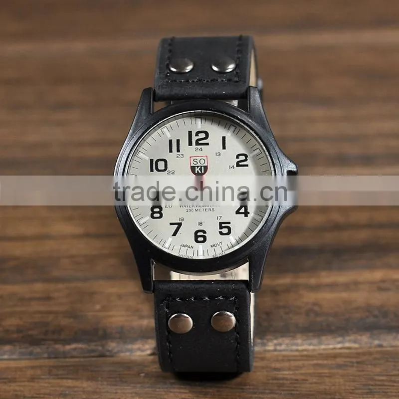 Bronze Women Copper Denim Strap Quartz High Quality Wrist Watch