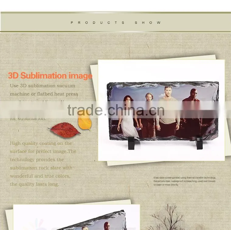 Sunmeta 3D heat press transfer sublimation rock photo SH15 22*12cm