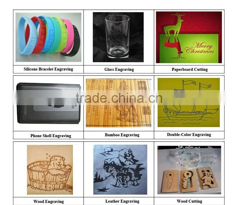 QL6090 Economical laser China supplier laser cutting machine/ fiber laser marking machine