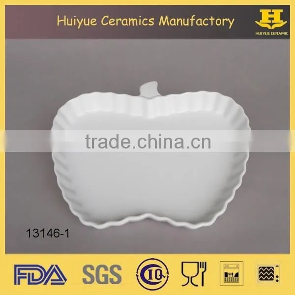 apple shape dessert serving dish, apple pie dish