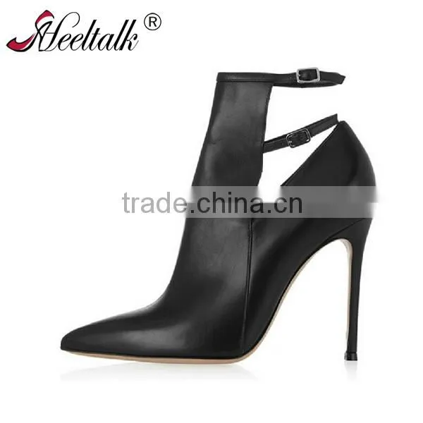 OEM ODM Bulk sell custom made wholesale pure leather boots for women tight high heel leather boots