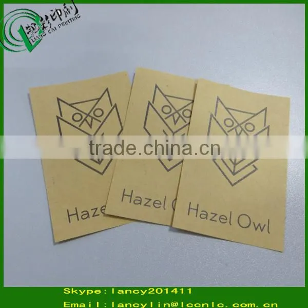 Luxury matt custom print kraft paper adhesive sticker shipping labels for outer carton box labels