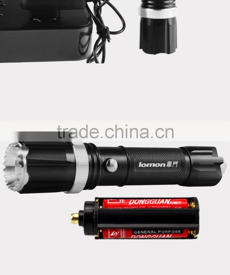 5w Wholesale Strong Light Telescopic Zoom Long Range Attack Torch