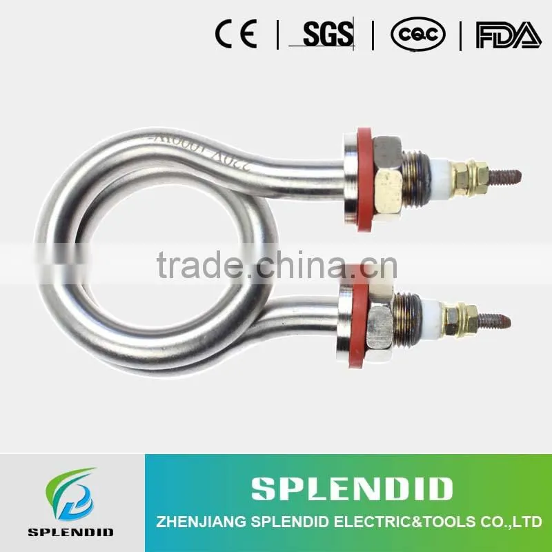 Tubular heating element for electric glass kettle
