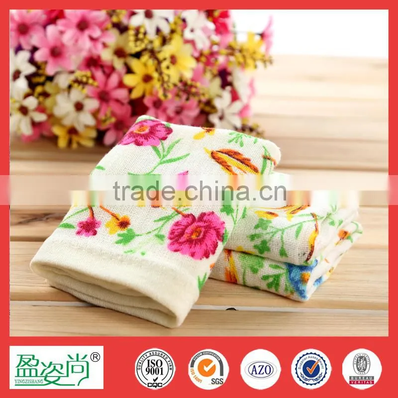 Cute Hand towel Promotional custom print small face towel for baby cartoon character towels