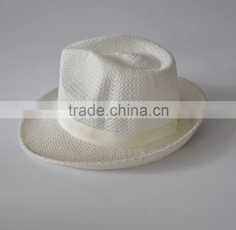 2015 white color China straw hat