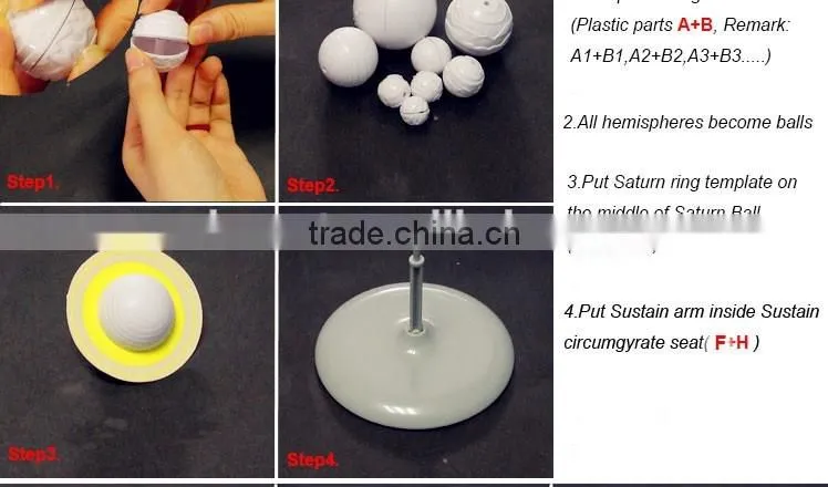 DIY educational toy solar system Planetarium Science Kit
