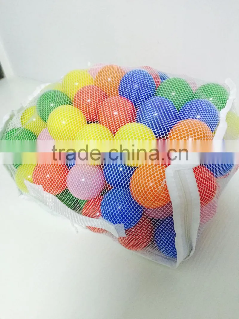 55mm Commercial Grade Colorful Crushproof Plastic Soft Ocean Ball Children Play Pit Ball For Baby Kid Toy Swim Pool Tent