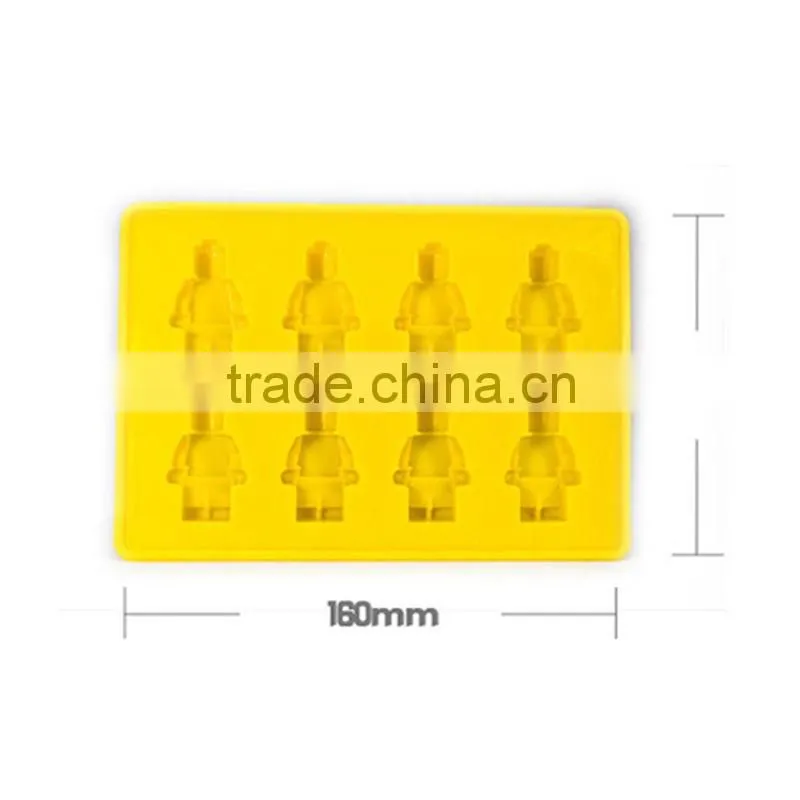 Silicone Minifigure Sweet Candy Tray Bricks Figures Ice Cube Mold Silicon Chocolate Mould