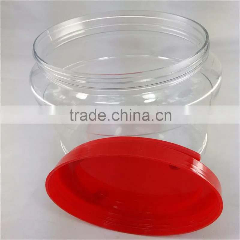 clear storage jars with plastic lids for promotion