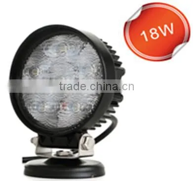 Car accessory 18W led work light car work led light 12V for tractor