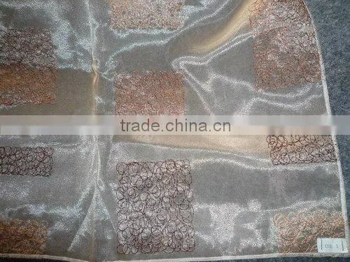 Organza with embroidery Windown Curtain